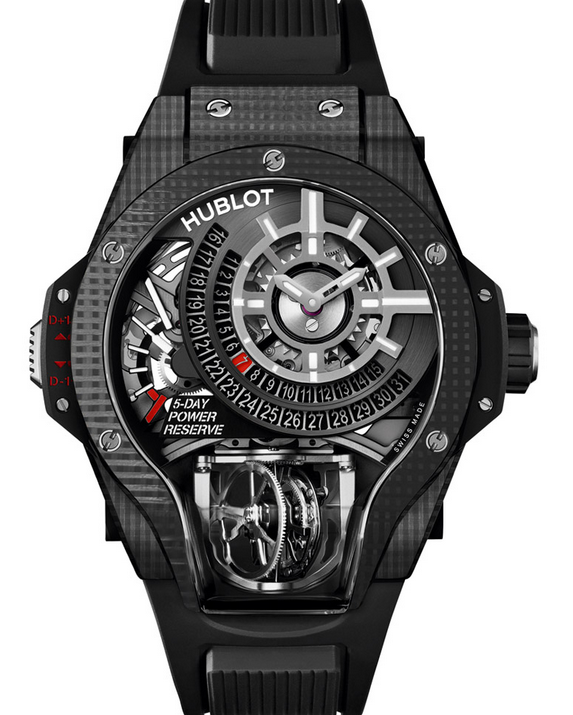 AAA Replica Hublot MasterPiece MP-09 Tourbillon Bi-Axis 3D Carbon Mens Watch 909.QD.1120.RX