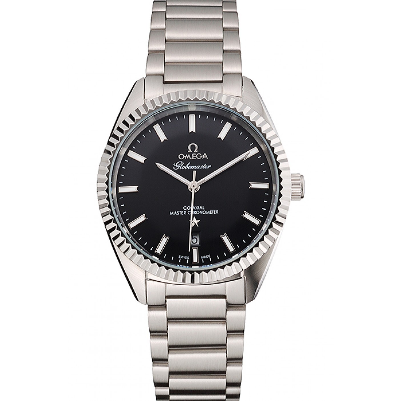 Omega Globemaster Black Dial Stainless Steel Case And Bracelet