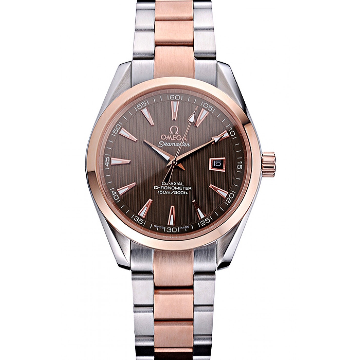 Omega Seamaster Brown Dial Two Tone 622168