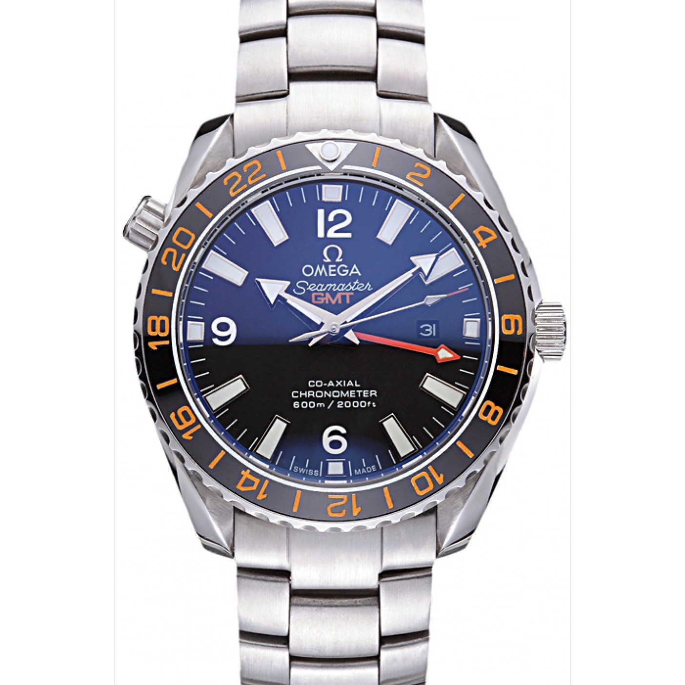 Swiss Omega Seamaster Stainless Steel Black Dial 622019