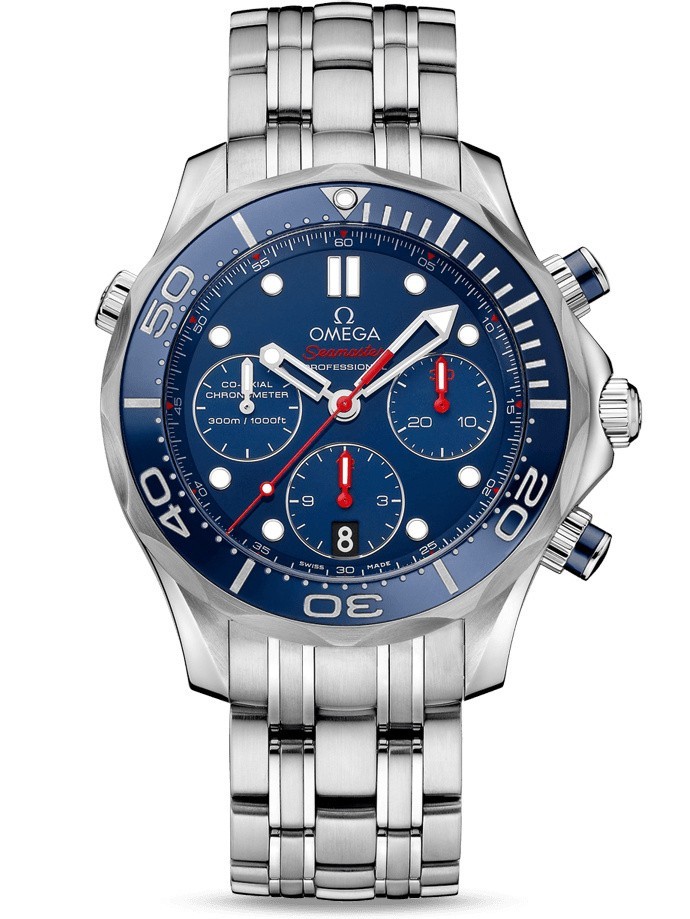 AAA Replica Omega Seamaster 300m Diver Co-Axial Chronograph 42mm Mens Watch 212.30.42.50.03.001