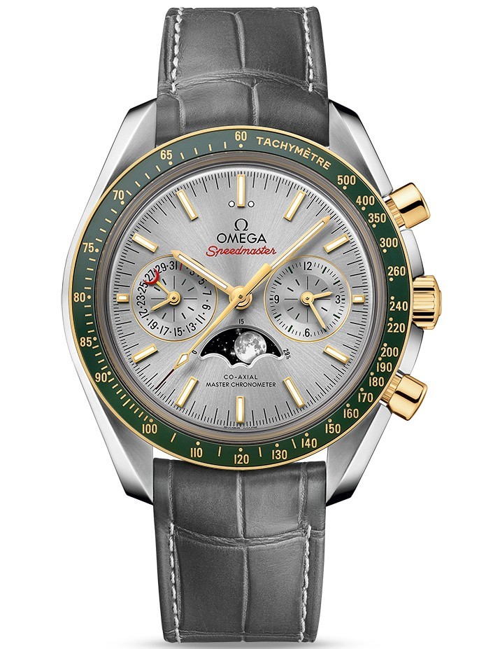 AAA Replica Omega Speedmaster Moonphase Chronograph Master Chronometer Stainless Steel Watch 304.23.44.52.06.001