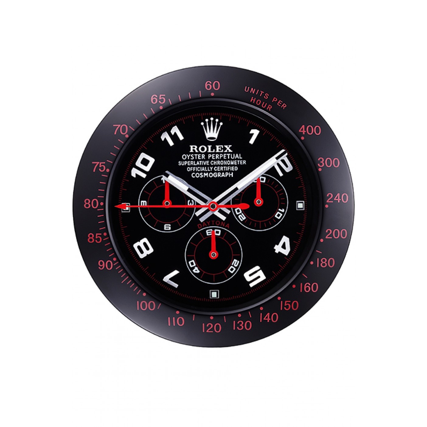 Rolex Daytona Cosmograph Wall Clock Black-Red 621908