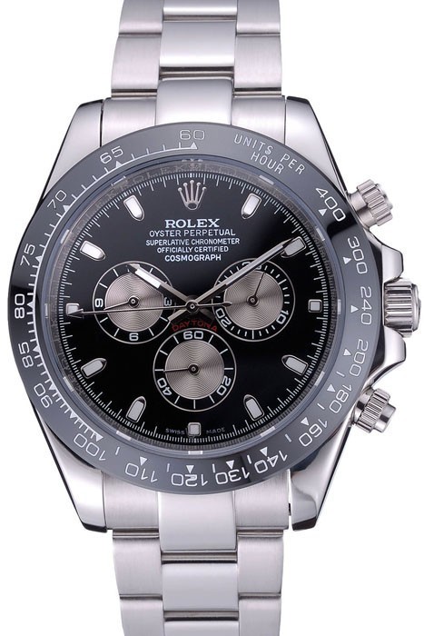 Rolex Cosmograph Daytona Black Dial Stainless Steel Bracelet 622543