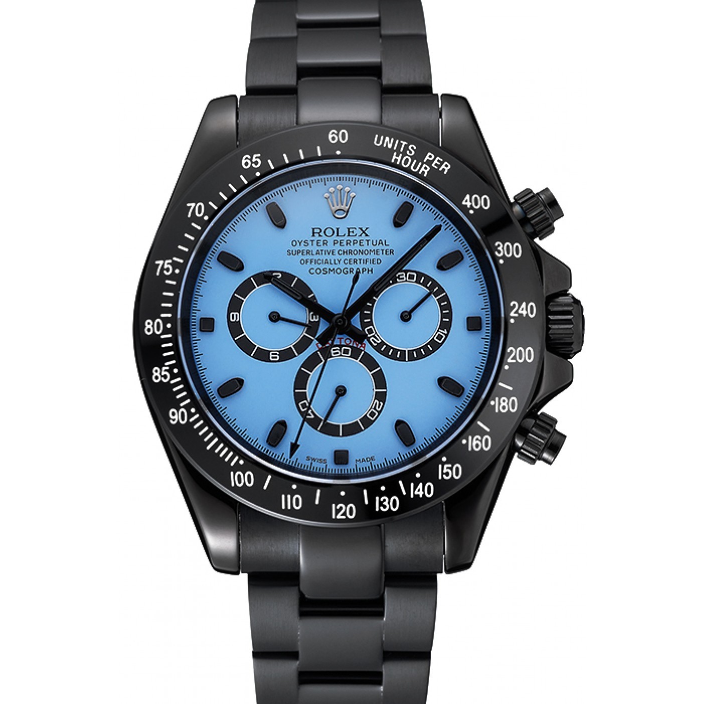 Rolex Cosmograph Daytona Blue And Black Dial Black Stainless Steel Case And Bracelet 1454250