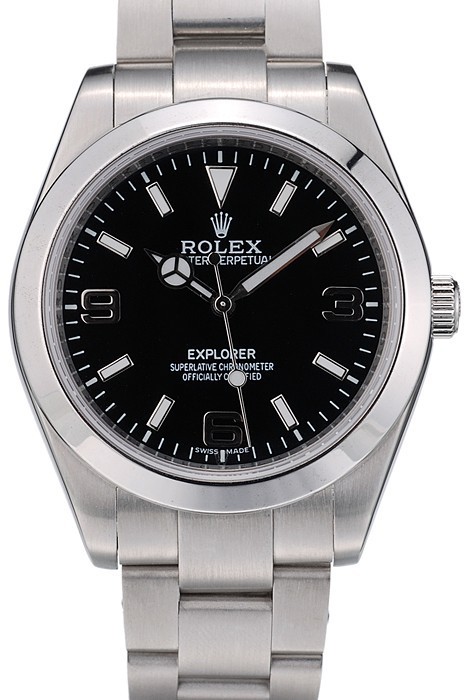 Rolex Explorer Stainless Steel Bezel Black Dial 41984