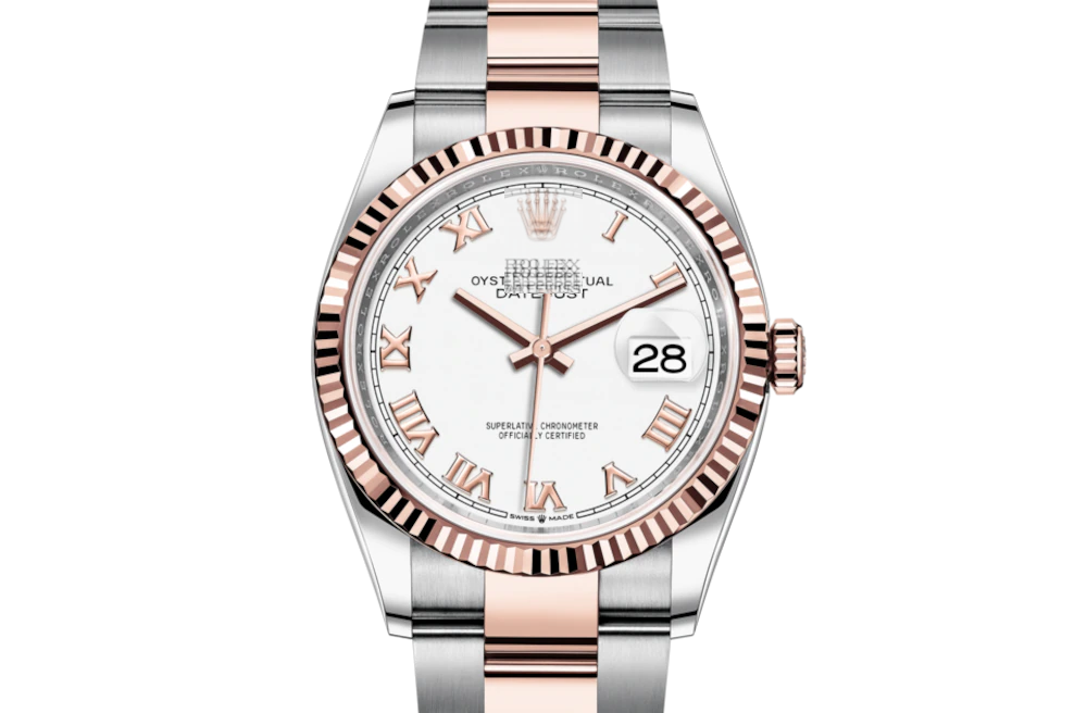 DATEJUST 36- Oyster, 36 mm, Oystersteel and Everose gold 54with original box