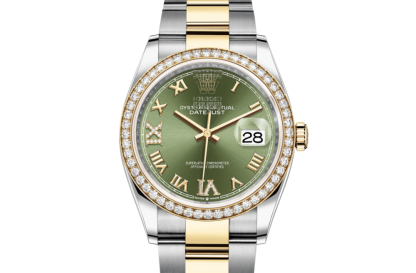 DATEJUST 36- Oyster, 36 mm, Oystersteel, yellow gold and diamonds 65with original box