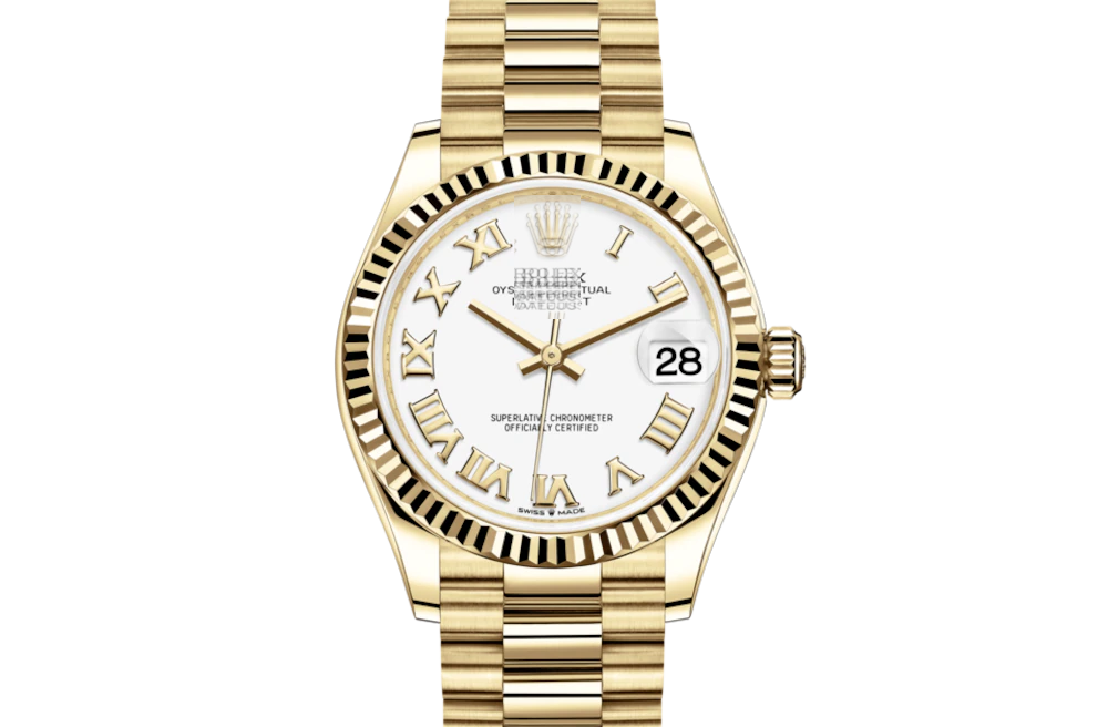 DATEJUST 31- Oyster, 31 mm, yellow gold 19with original box