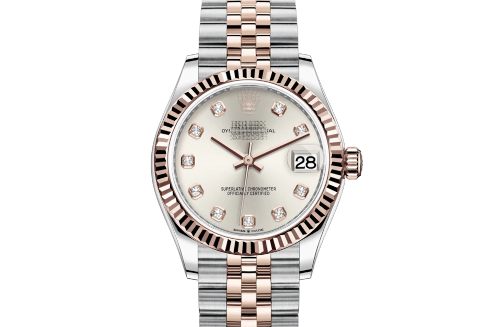 DATEJUST 31-Oyster, 31 mm, Oystersteel and Everose gold 30with original box