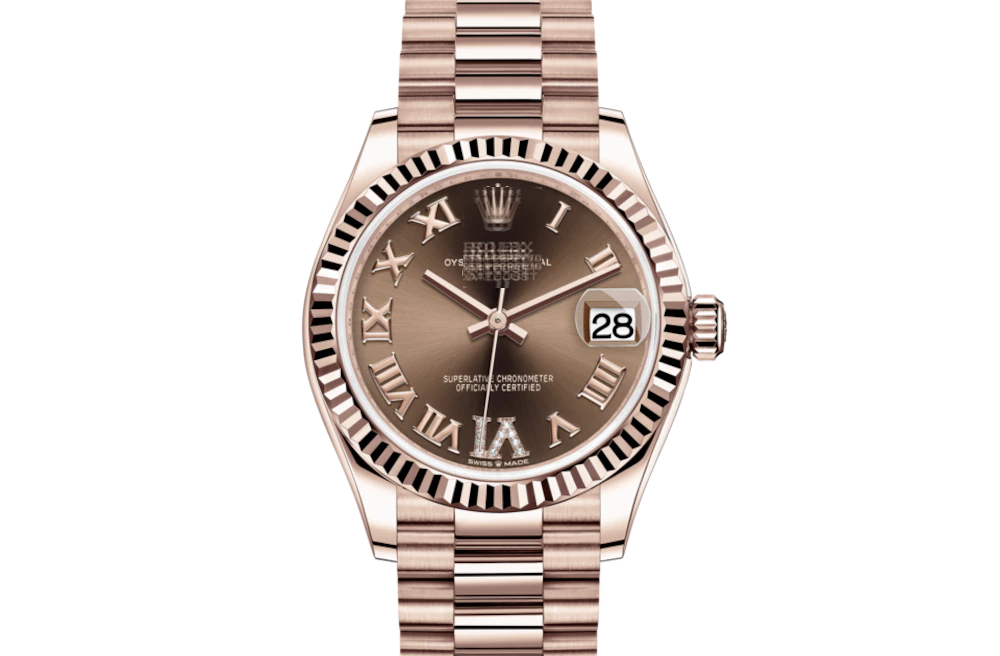 DATEJUST 31- Oyster, 31 mm, Everose goldwith original box