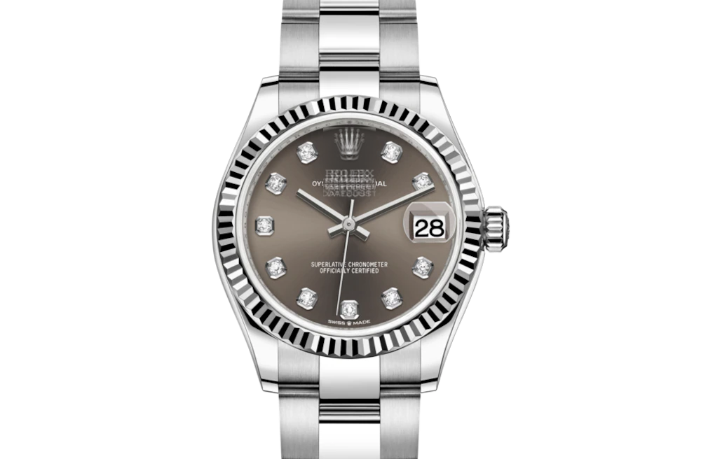 DATEJUST 31- Oyster, 31 mm, Oystersteel and white gold 10with original box