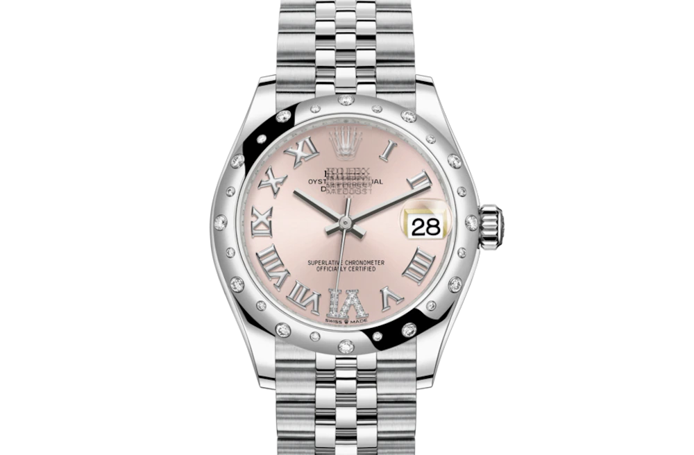 DATEJUST 31- Oyster, 31 mm, Oystersteel, white gold and diamonds 13with original box