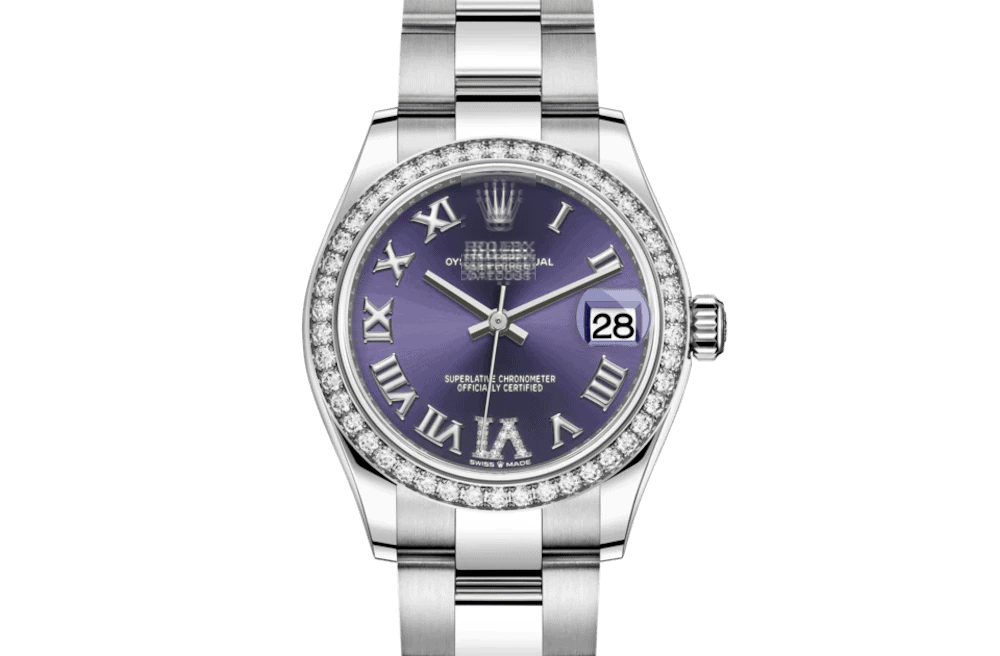 DATEJUST 31-Oyster, 31 mm, Oystersteel, white gold and diamonds 40with original box