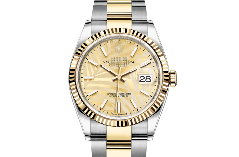 DATEJUST 36- Oyster, 36 mm, Oystersteel and yellow gold 58with original box