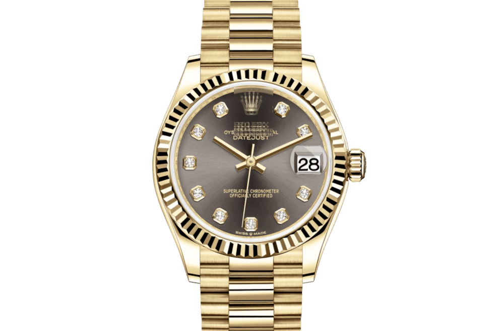 DATEJUST 31-Oyster, 31 mm, yellow gold 46with original box