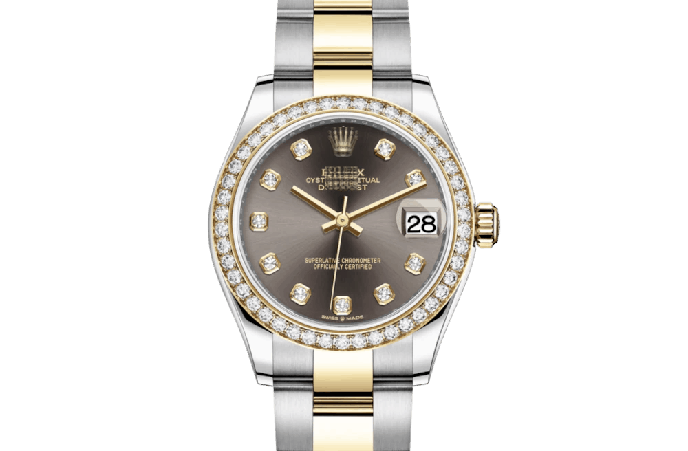 DATEJUST 31-Oyster, 31 mm, Oystersteel, yellow gold and diamonds 43with original box