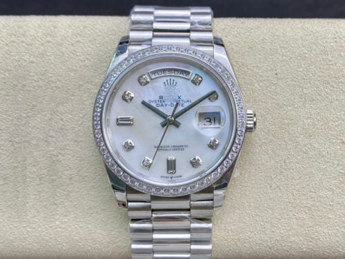 DAY DATE 128396TBR-0005 EW FACTORY DIAMOND-SET DIAL