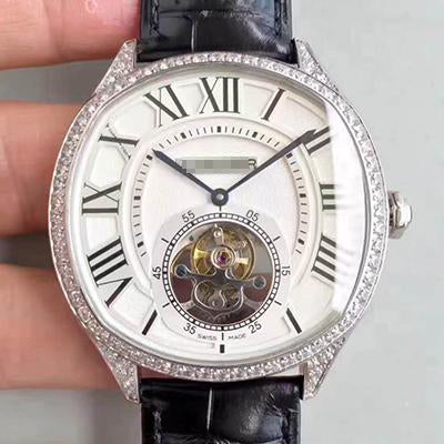 DRIVE DE W4100013 TOURBILLON WHITE TEXTURED DIAL