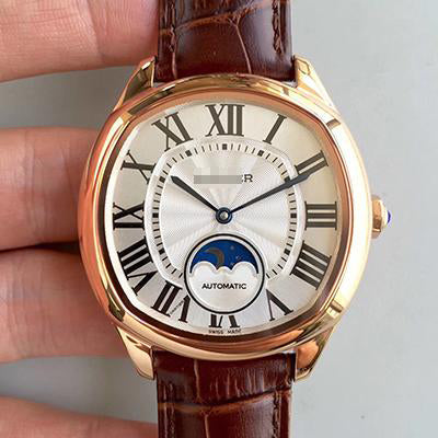 DRIVE DE MOONPHASE WGNM0008 ROSE GOLD SILVER DIAL