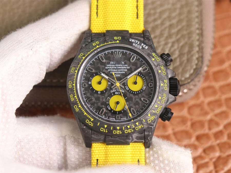 DAYTONA DIW RETROFIT VERSION WWF FACTORY YELLOW STRAP