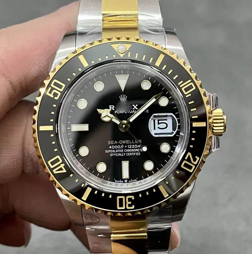 SEA DWELLER M126603-0001 VS FACTORY BLACK BEZEL