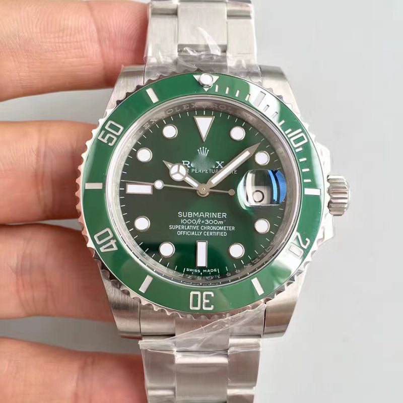 SUBMARINER DATE 116610LV NOOB FACTORY V9 GREEN CERAMIC BEZEL