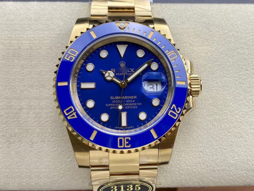 SUBMARINER M116618LB-0003 CLEAN FACTORY GOLD STRAP