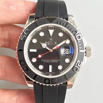 YACHT MASTER CUSTOM 116655 40MM AR FACTORY STAINLESS STEEL CASE