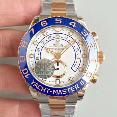 YACHT MASTER II 116681 JF FACTORY ROSE GOLD WHITE DIAL